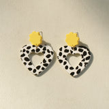 Ladies Fashion Clay Textured Acrylic Earrings – Stylish Gifts — 3