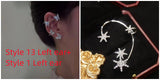 Super Flashing Diamond Earrings With Butterfly Ear – Stylish Gifts — 5