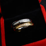Titanium Steel Crystal Zircon Ring Stainless – Small Gift Ideas — 2
