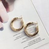 Simple European American Circle Earrings Alloy – Practical Gifts — 9