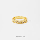 Triangle Design Ring Female Simple – Gifts for Her — 2