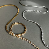 Fashion Versatile Half Diamond Half Chain – Stylish Gifts — 4