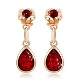 European And American Rose Flower Earrings Are – Everyday Gifts — 8