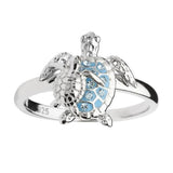 Women's Sterling Silver Turtle Shape Ring – Gifts for Her — 4