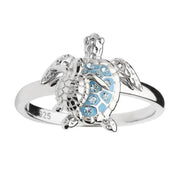 Women's Sterling Silver Turtle Shape Ring – Gifts for Her — 4