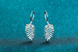 925 Sterling Silver Leaves Moissanite Ear Clips – Stylish Gifts — 6