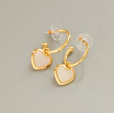Silver Needle Opal Earrings Temperament Geometric – Stylish Gifts — 7