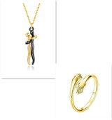 Love Hug Necklace Unisex Men Women Couple Jewelry – Gifts for Couples — 4
