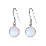 Women's Round Blue Gradient Earrings – Gifts for Her — 5