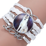 Multi-layered gemstone wolf bracelet – Jewelry Gift Ideas — 4