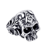 Punk Stainless Steel Men's Masonic Skull Ring – Gifts for Him — 6