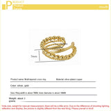 Women's Braided Winding Multi-layer Cross Ring – Gifts for Her — 12