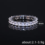 Full Circle Full Diamond Zircon For Women Silver – Jewelry Gift Ideas — 4