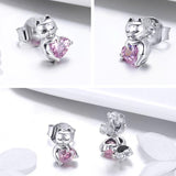 S925 Sterling Silver Cute Cat Jewelry Earrings – Jewelry Gift Ideas — 3