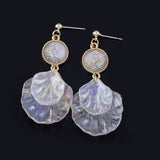 Mosquito Coil Colorful Acrylic Shell Petal Earrings – Surprise Gifts — 12