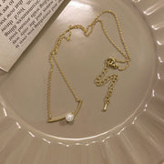 Women's All-match Stitching Love Pearl Necklace – Jewelry Gift Ideas — 4