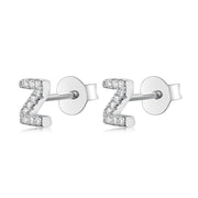 S925 Pure Silver Ear Nail With 24 Letters – Beauty Gifts — 19