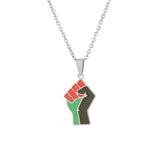 African Fist Symbol Titanium Steel Pendant – Jewelry Gift Ideas — 11