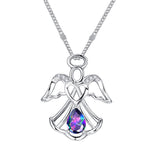 Angel Wings Gemstone Diamond Necklace For Women – Jewelry Gift Ideas — 3