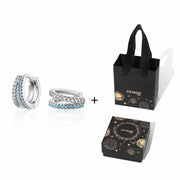 Light Luxury Minority Zircon Blue 925 Sterling Silver – Gifts for Her — 4