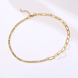 Stainless Steel Titanium Oval Combination – Jewelry Gift Ideas — 2