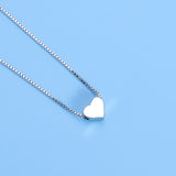 Delicate small heart shape short necklace – Jewelry Gift Ideas — 2