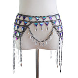 Multi-Layered Colored Acrylic Drop Waist Chain – Small Gift Ideas — 3