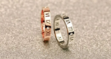 Roman numerals diamond couple ring – Gifts for Couples — 5