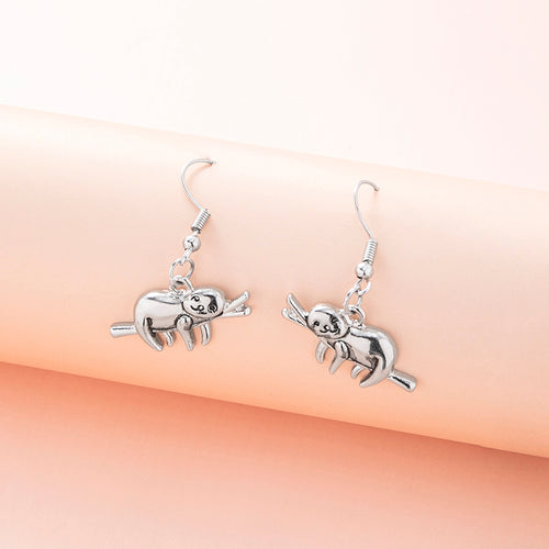 Cute Animal Sloth Drop Earrings – Birthday Gifts — 1