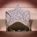 Hip Hop Men's Micro Inlaid Zircon XINGX Ring – Gifts for Him — 3