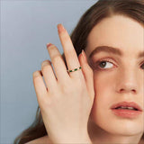 Popular Copper-plated Gold Emerald Zircon Ring – Holiday Gift Ideas — 1
