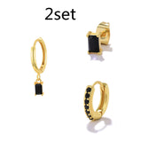 Geometric Square Diamond Colorful Youth Earrings – Practical Gifts — 4