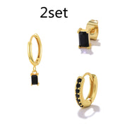 Geometric Square Diamond Colorful Youth Earrings – Practical Gifts — 4