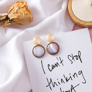Grain wafer geometric earrings – Thoughtful Gifts — 5