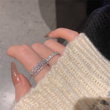 Double Layer Ring Set Women's High-grade – Gifts for Her — 9