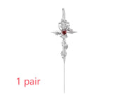 Taboo Rose Puncture Ear Hanging Auricular Needle – Useful Gifts — 8