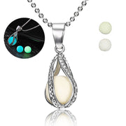 Glow In The Dark Necklace Moon Square Heart – Jewelry Gift Ideas — 2