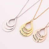 Stainless Steel Three Name Letter Custom Necklace – Jewelry Gift Ideas — 2