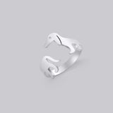Titanium Steel Ornament Sausage Dog Adjustable Ring – Dog Lover Gifts — 11