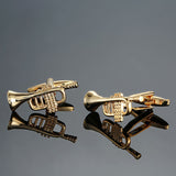 Brass Music Series Musical Instrument Note Cufflinks – Creative Gifts — 4