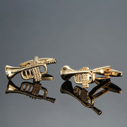 Brass Music Series Musical Instrument Note Cufflinks – Creative Gifts — 4