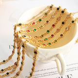 Small Fish Eye Design Colorful Zircon Stitching – Jewelry Gift Ideas — 2