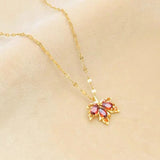 Red Maple Leaf Necklace Women's Fashion – Jewelry Gift Ideas — 5