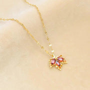 Red Maple Leaf Necklace Women's Fashion – Jewelry Gift Ideas — 5