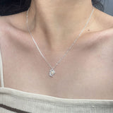 Irregular Hammer Pattern Crescent Clavicle Chain – Everyday Gifts — 1