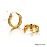 Metal Advanced Geometric Circular Earrings – Birthday Gifts — 7