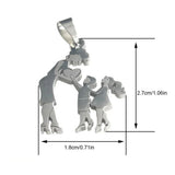 Stainless Steel Mother And Children Necklace Love – Jewelry Gift Ideas — 3
