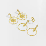 Fashion Premium Design Sense Earrings Circle Pendant – Stylish Gifts — 1