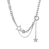Stars Double Layer Wear Necklace Female – Jewelry Gift Ideas — 6