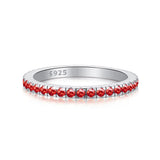 Women's Gypsophila Colored Zircon Single Row Sterling – Gifts for Her — 5
